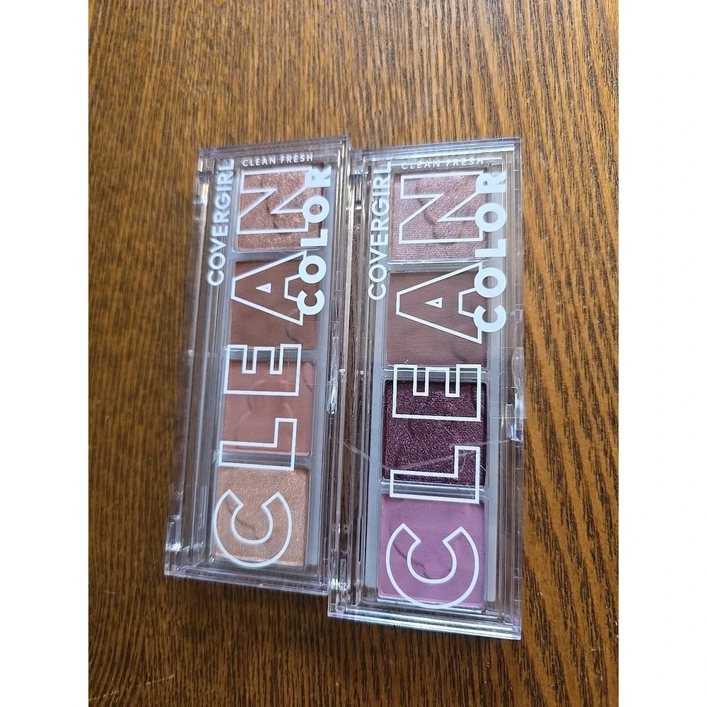 (2) COVERGIRL Clean Fresh Clean Color Eyeshadow‎ #242 & 222  Palettes